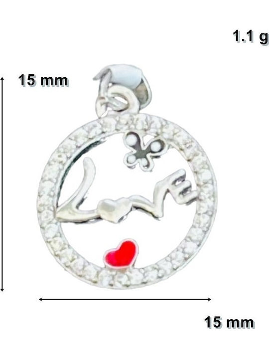 Alista Home Charm Inimă din Argint cu Zircon