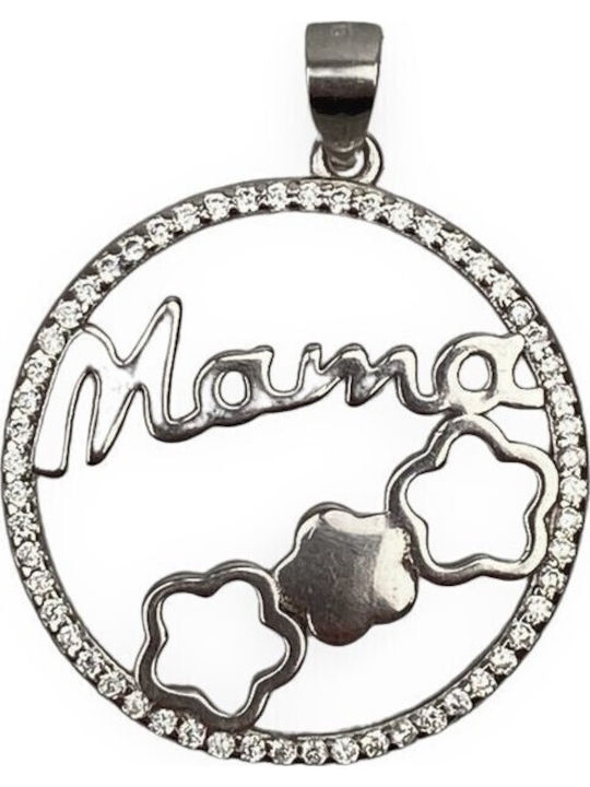 Alista Home Charm Mamă din Argint cu Zircon