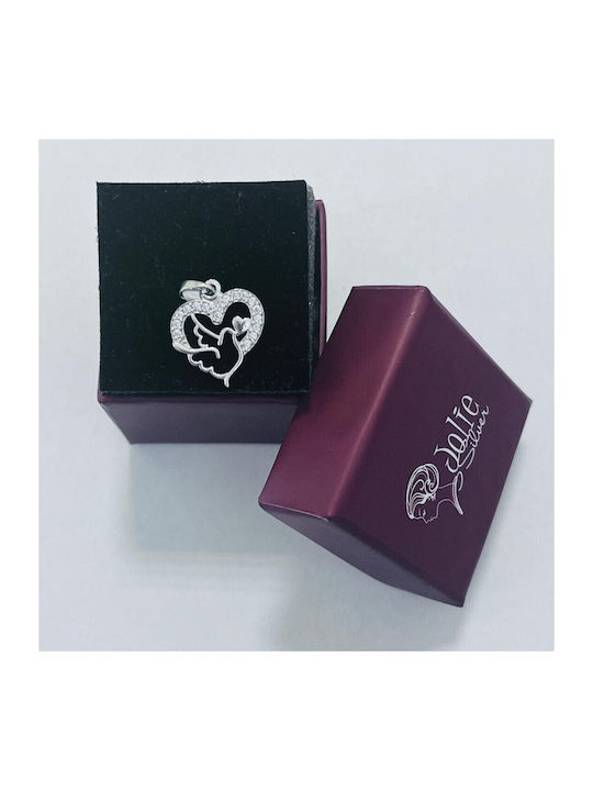 Alista Home Charm Inimă din Argint cu Zircon