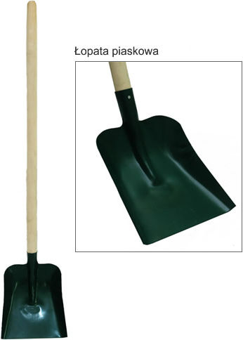 Unimet Sand Shovel with Wooden Shaft 125cm