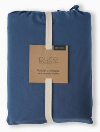 Detexpol Set Huse Pentru Pilote 100% Bumbac 160x200cm Simplă Cu Față De Pernă Navy Denim