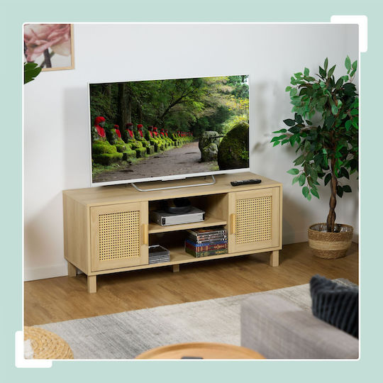 Stand TV Efect Lemn Natural M115xA40xÎ48cm