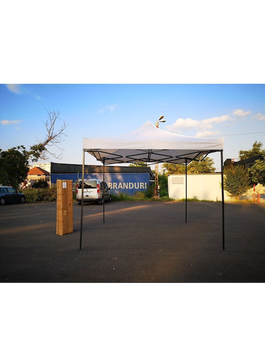 Alista Home Gazebo Pliabil De Grădină Alb 3x3m