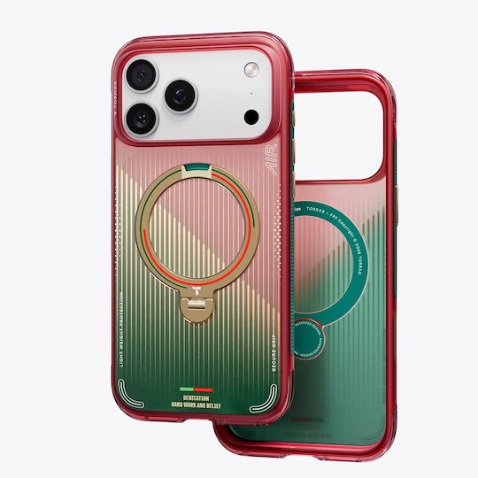 Torras Ostand Umschlag Rückseite Mehrfarbig Für iPhone 17 Pro