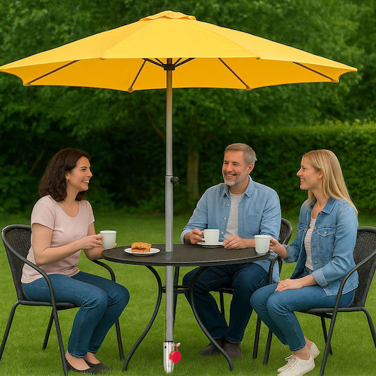 Relaxdays Bază de Umbrelă Metalică Multicoloră 56x10x7cm 5 Bucăți