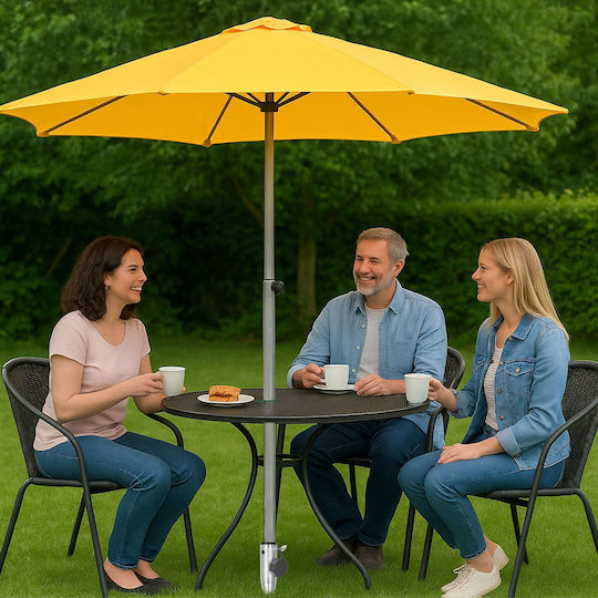 Relaxdays Bază de Umbrelă Metalică Multicoloră 56x10x7cm