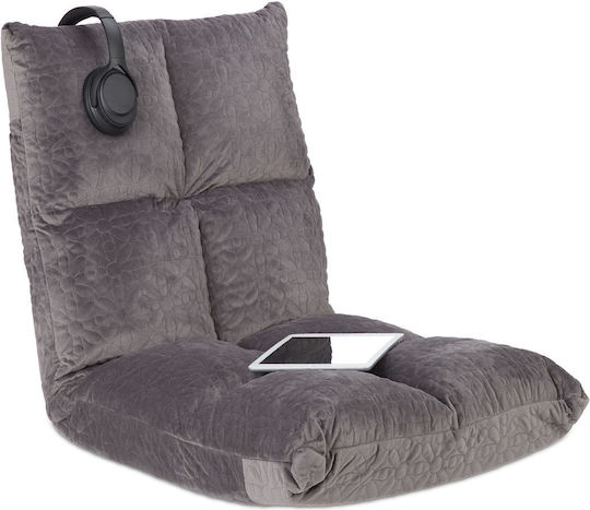 Pouf Sessel Grau 58x55x50cm
