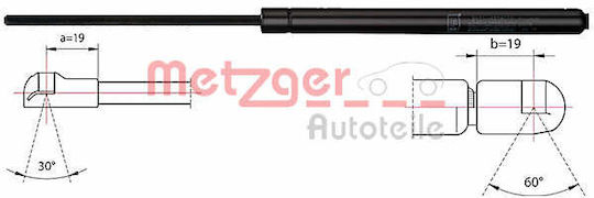 Metzger Trunk Shock Absorber 2110449