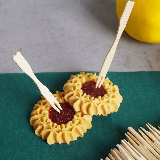 Excellent Houseware Hölzernes Gabel Einer Verwendung 100Stück