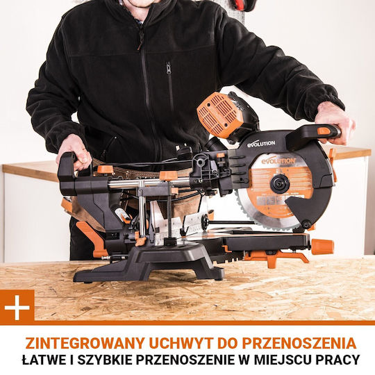 Evolution Kapp- und Gehrungssäge Elektrisch 2000W Scheibendurchmesser 255mm