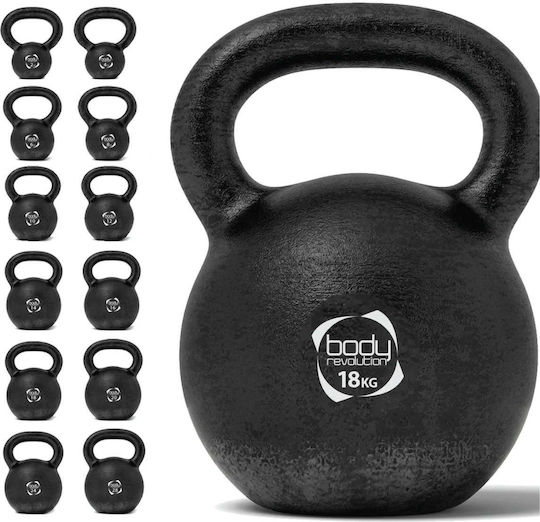 Body Revolution Gusseisen-Kettlebells 18 kg