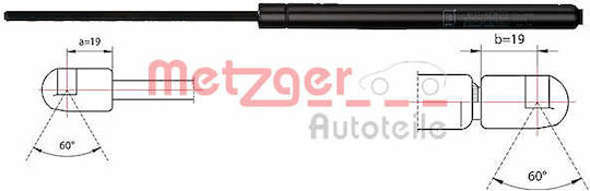 Metzger Trunk Shock Absorber 2110483