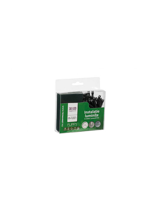 30 LED Lights 3m Green String 2 Pieces