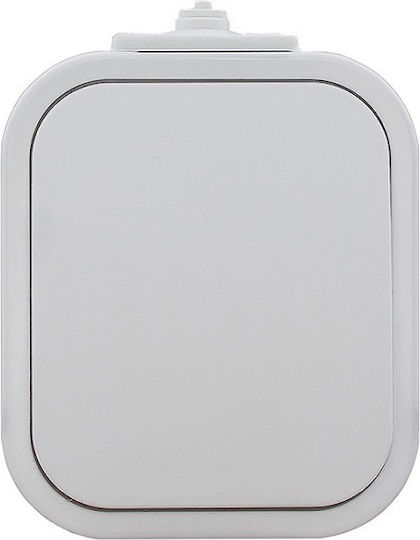 Abex Waterproof Wall Switch Lighting One-Way White