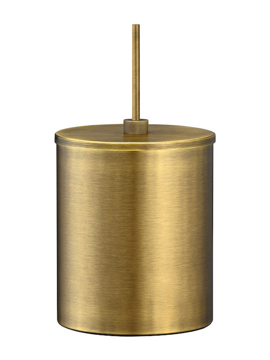 Sanco 190025-M102 Metallischer Badezimmerbehälter 5lt Beige