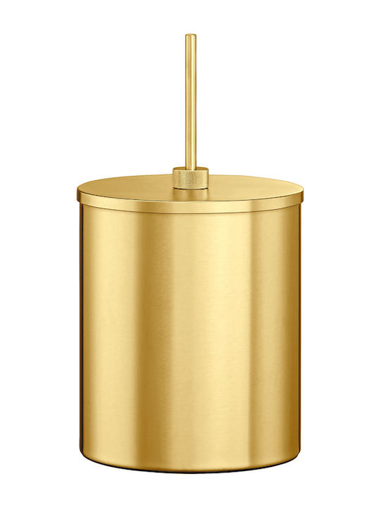 Sanco 190025-M102 Metallischer Badezimmerbehälter 5lt Beige