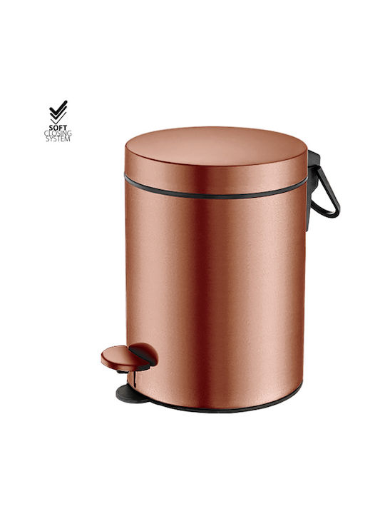 Sanco 90605-M25 Metallischer Badezimmer Behälter Soft Close 5lt Bronze