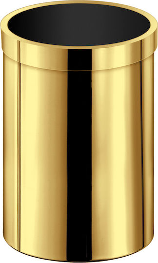 Sanco Metallischer Badezimmerbehälter 12lt Bronze