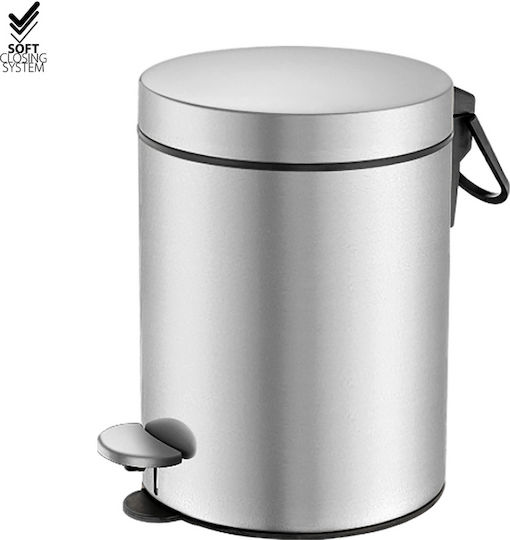Sanco Metallischer Badezimmer Behälter Soft Close 5lt Rote