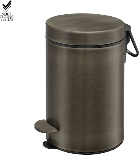 Sanco Metallischer Badezimmerbehälter Soft Close 3lt Bronze
