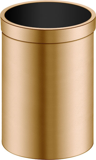 Sanco 90664-A75 Metallic Bathroom Bin 12lt Brown