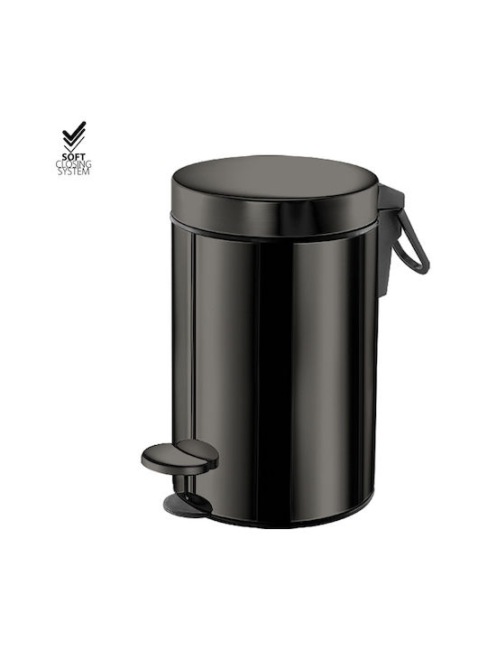 Sanco 90603-M25 Metallischer Badezimmerbehälter Soft Close 3lt Bronze