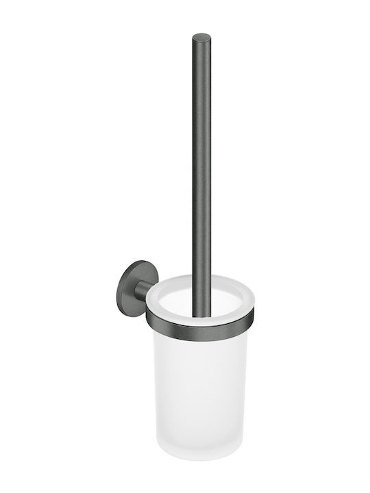 Sanco 91595-A75 Glass Bathroom Toilet Brush Brown