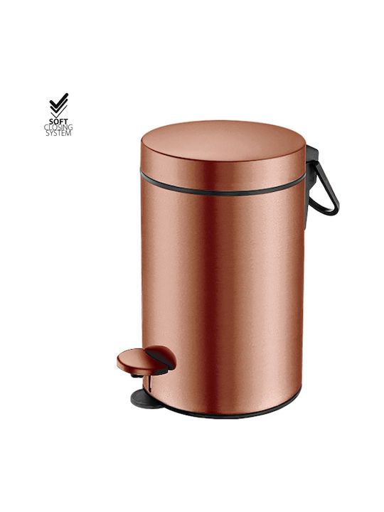 Sanco 90603-M25 Metallischer Badezimmerbehälter Soft Close 3lt Bronze