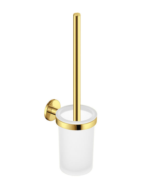 Sanco 91595-A75 Glass Bathroom Toilet Brush Brown
