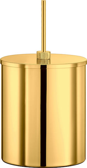 Sanco 190025-A75 Metallic Bathroom Bin 5lt Brown