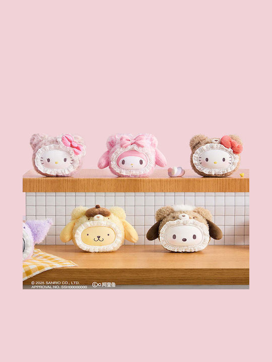 Sanrio Characters Fluffy Teddy Bear Series Plüschiger Schlüsselanhänger Blindbox 1 Stück Zufallsauswahl