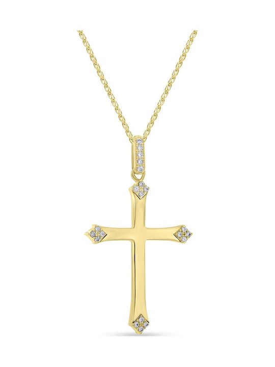 Chrysolithos Gold Cross 9K