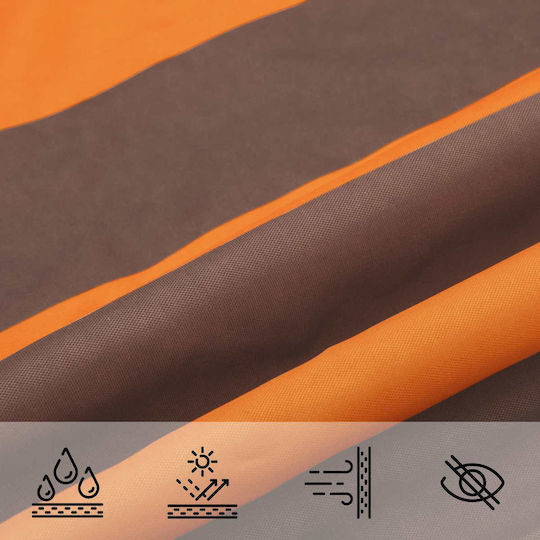 vidaXL Rectangular Orange Shade Sail 3x4m