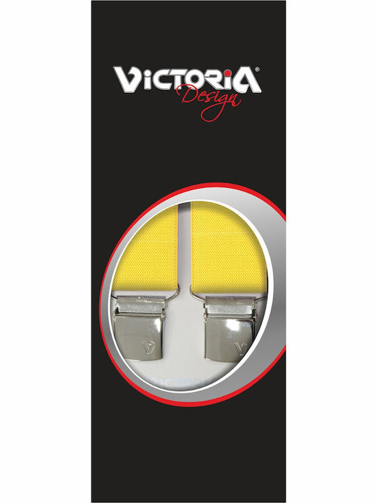 Victoria Τιράντες Μονόχρωμες Κίτρινες