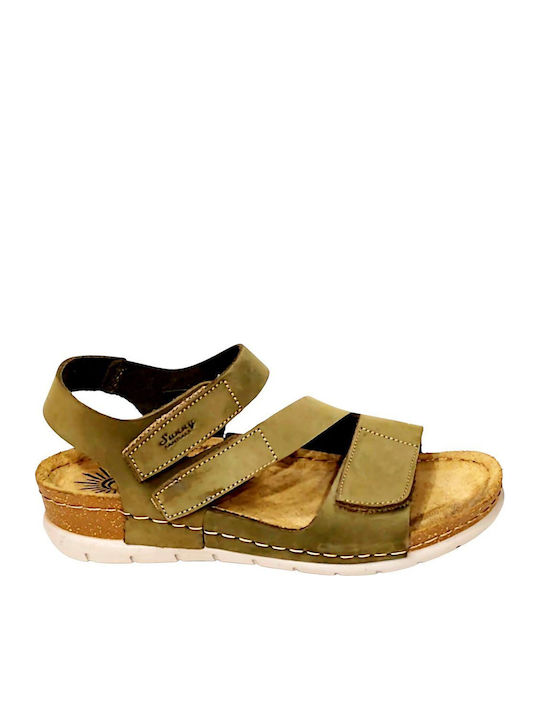 Women's Flat Sandals Green ALTEA-60113-Olive