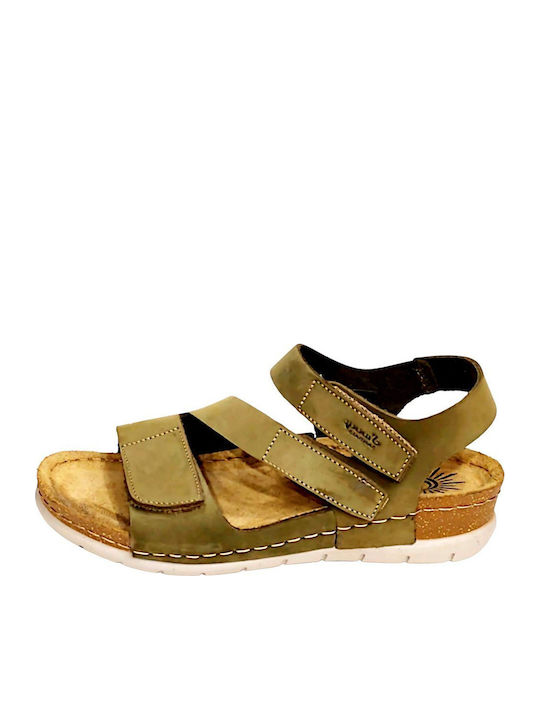 Women's Flat Sandals Green ALTEA-60113-Olive