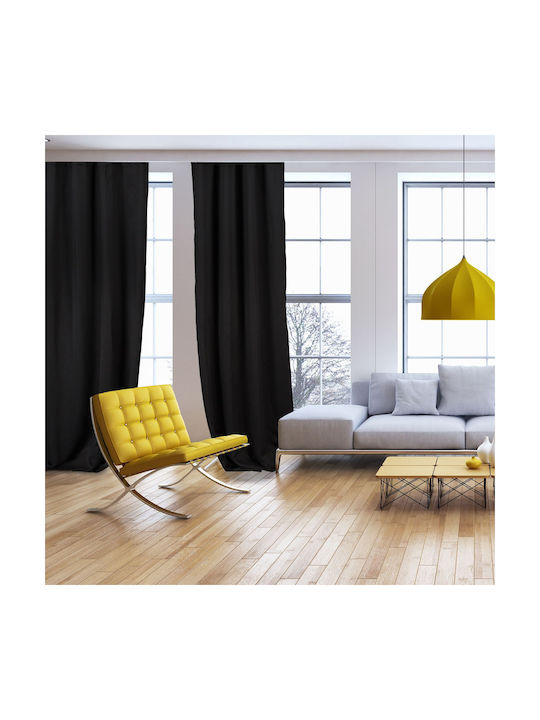 Relaxdays Perdea Cu Capse Bej 135x245 cm