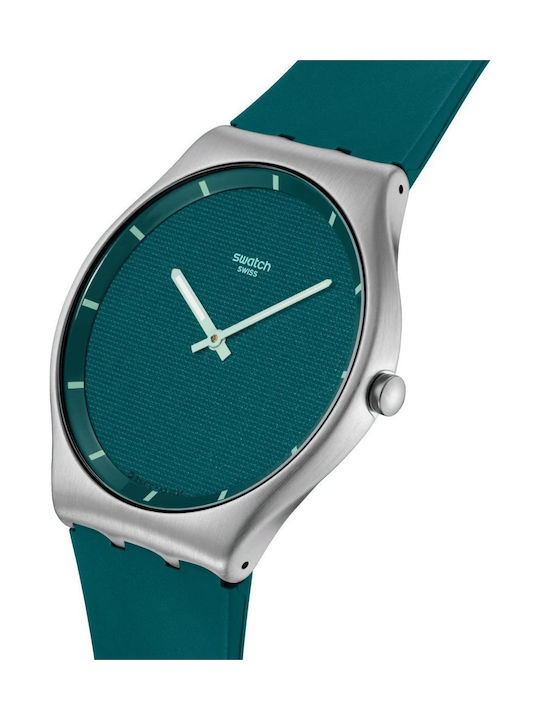 Swatch Ceas Bărbătesc cu Baterie cu Brățară Metalică Verde