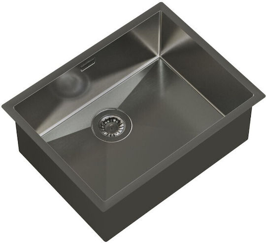 Helika Nova 100l Подплотен Кухненски Мивка Inox 59x45см Сива