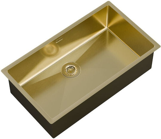 Helika Nova 100b Подплотен Кухненски Мивка Inox 79x45см Златист
