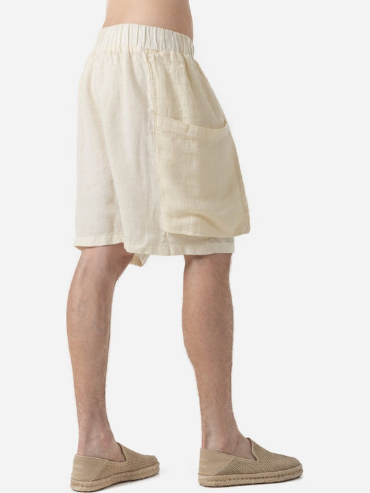 Ae Er Men's Cargo Beige Shorts