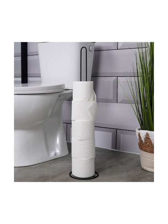 Vilde Wall Mounted Black Metallic Paper Holder 5904316457013