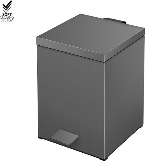 Sanco Μεταλλικό Καλαθάκι Μπάνιου Soft Close 5lt Χρυσό