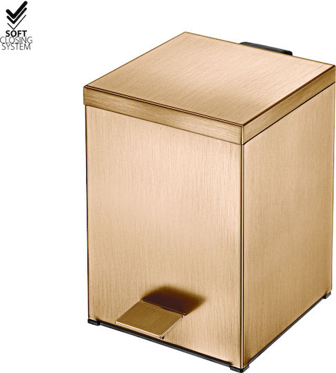 Sanco Μεταλλικό Καλαθάκι Μπάνιου Soft Close 5lt