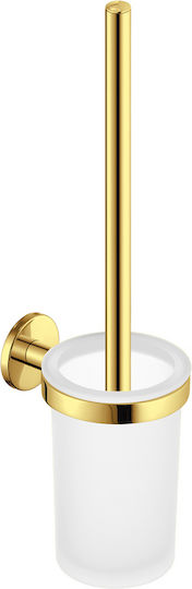 Sanco Glass Toilet Brush Bathroom Gold