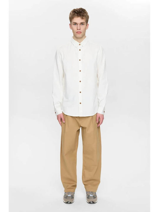 Long Sleeve Linen Shirt Regular Fit Tofu