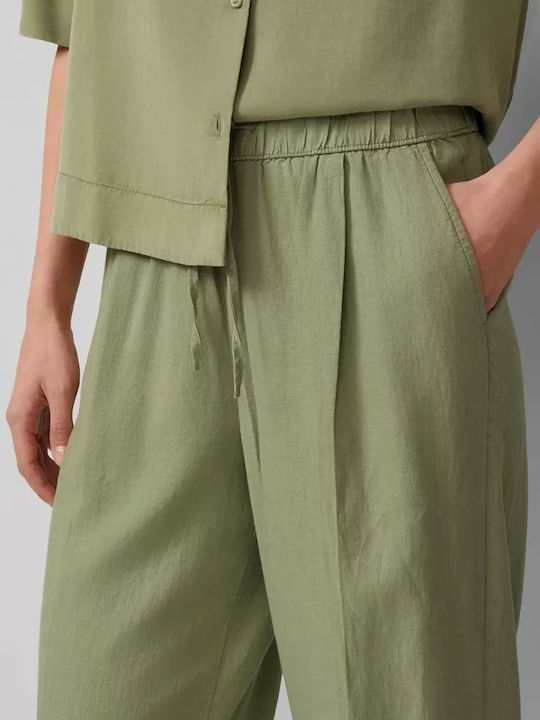 Women's Fabric Trousers Olive