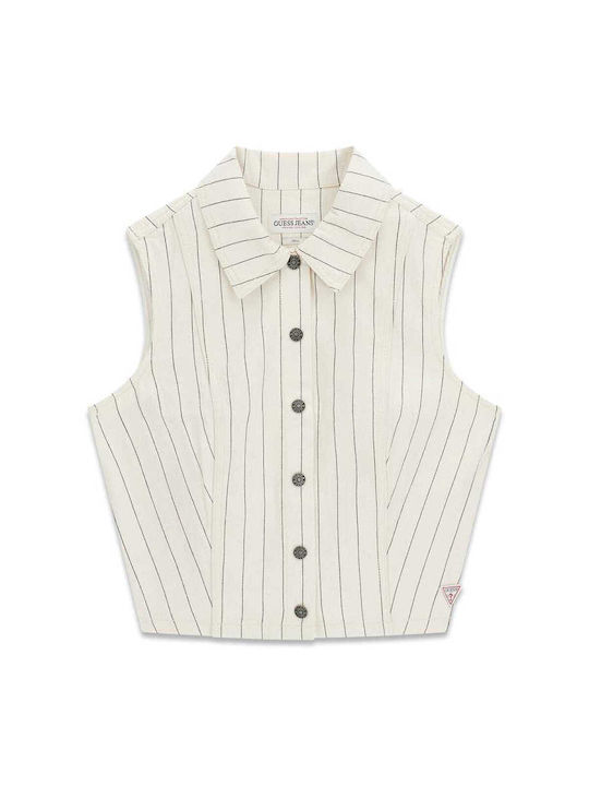 Long Sleeve Women's Shirt Ecru