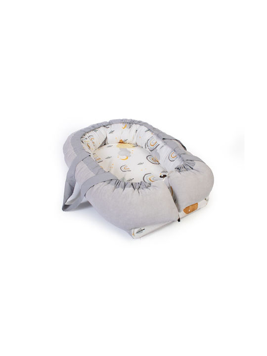 Rainbow Baby Pillow Nest White-Grey 60x85cm