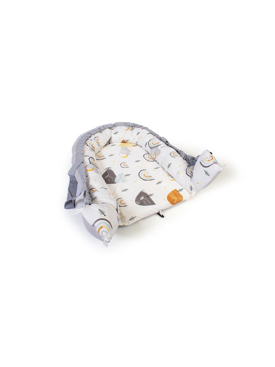 Rainbow Baby Pillow Nest White-Grey 60x85cm
